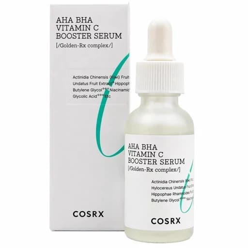 سرم بوستر کوزارکس اصلی، به ضمانت اصالت کالا شفاف و روشن کننده پوست، مدل AHA/BHA/Vitamin C Refresh Booster