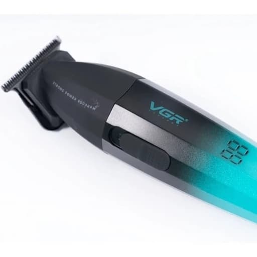 ماشین اصلاح موی سر و صورت وی جی آر مدل V-906 با تیغه سرامیکی پوشش DLC، موتور 9000 دور در دقیقه، باتری 2000 میلی آمپر ساع — تصویر ۷