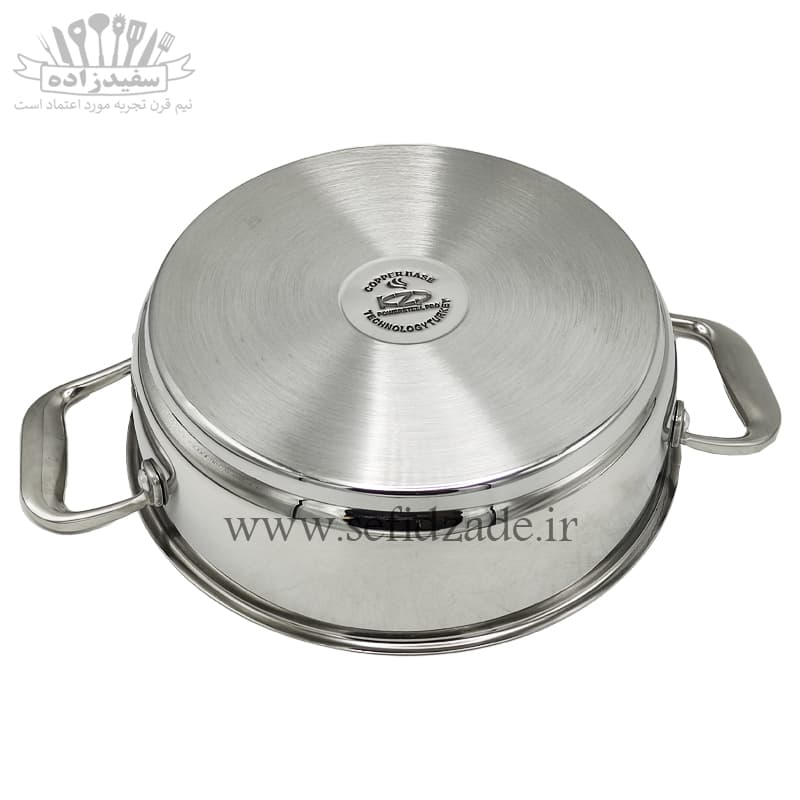 تابه دودسته استیل KZP سایز 24 — تصویر ۹