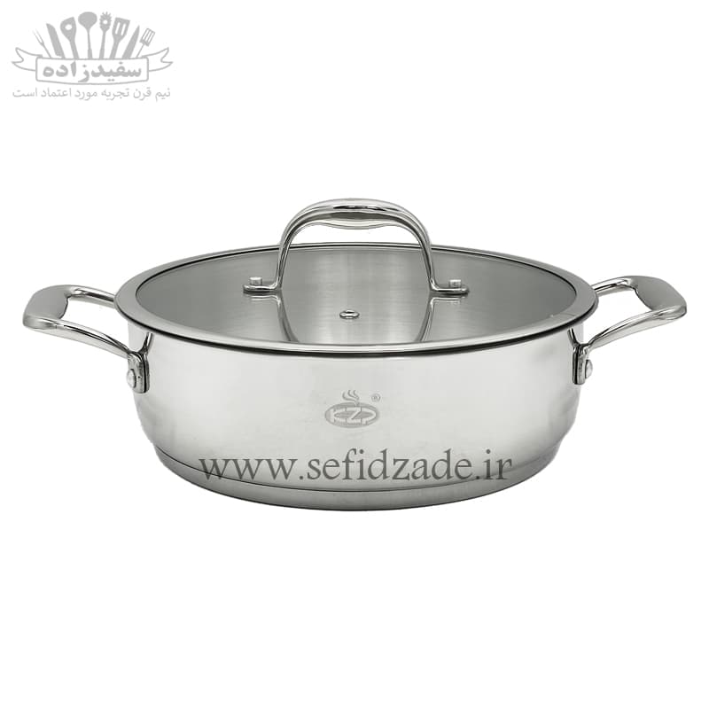 تابه دودسته استیل KZP سایز 24 — تصویر ۶