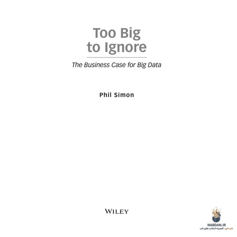 کتاب Too Big to Ignore (خیلی بزرگ برای نادیده گرفتن) نسخه انگلیسی PDF | فیل سایمون