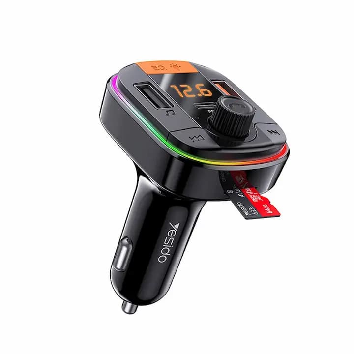 شارژر فندکی فست شارژ ماشین با قابلیت پخش موسیقی و تماس یسیدو Y45