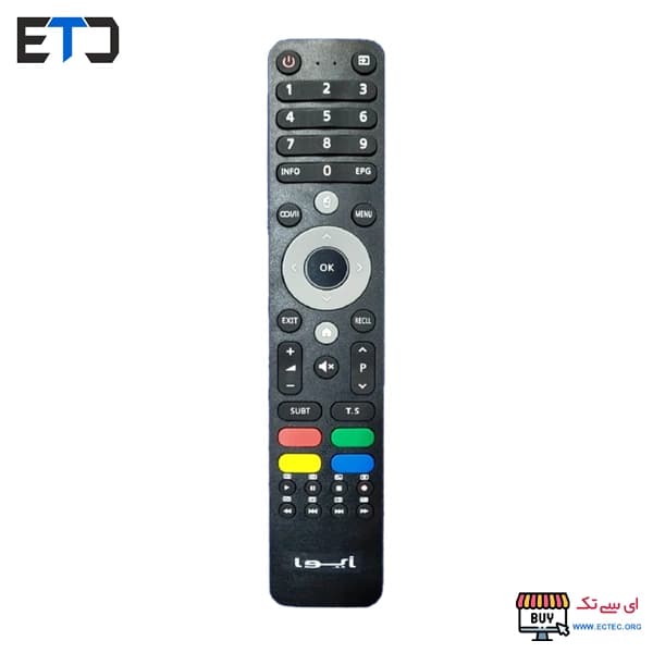 ریموت کنترل تلویزیون آیوا Aiwa موس دار دکمه رنگی