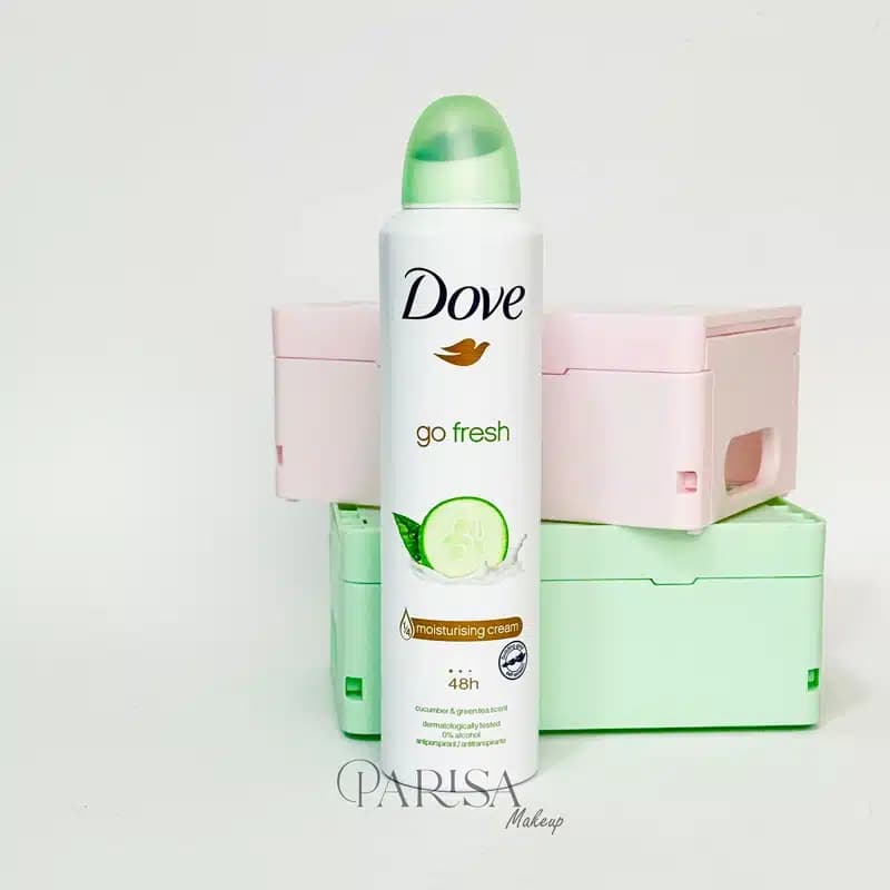 اسپری بدن داو مدل خیار و چای سبز Go Fresh(250 میل)