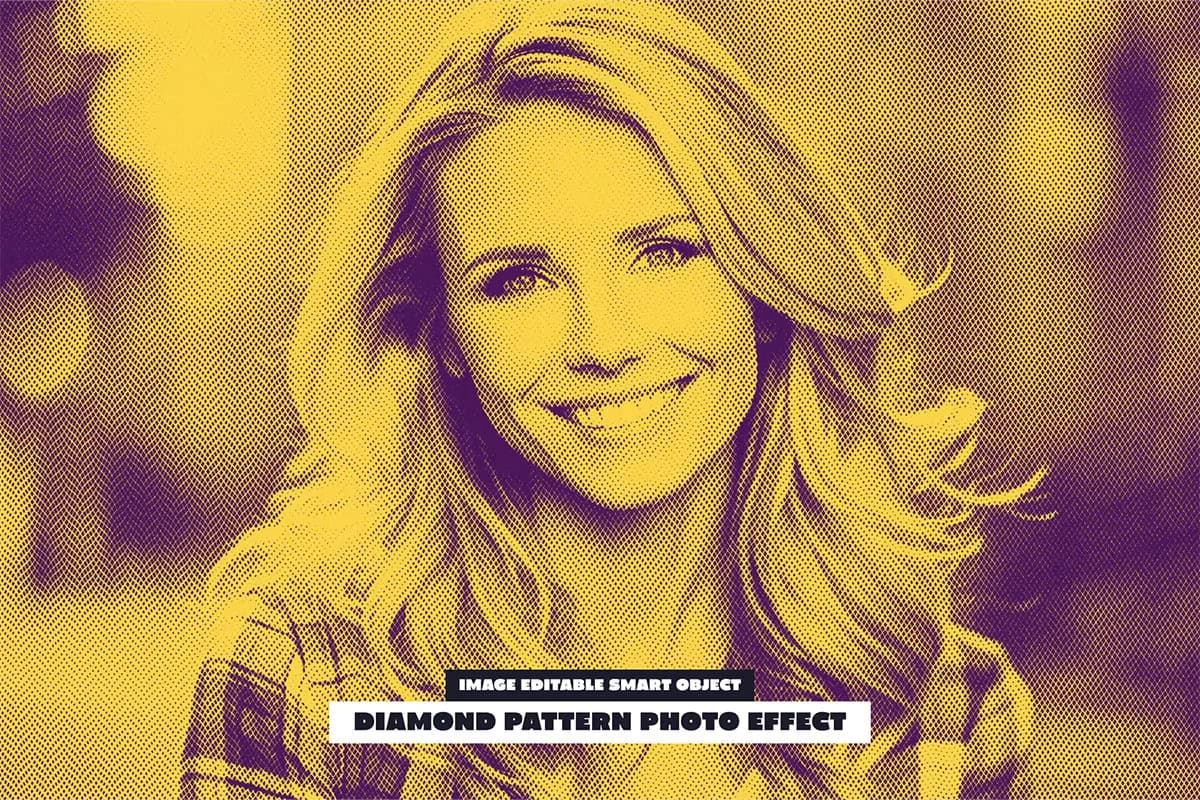 افکت عکس Diamond Pattern