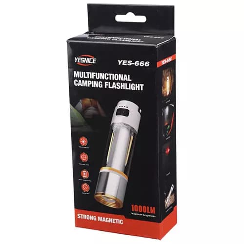 چراغ قوه و فانوس شارژی مدل YES-666 — تصویر ۵