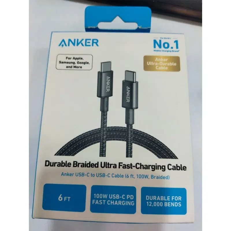 کابل USB-C به USB-C انکر مدل A8757 — تصویر ۳