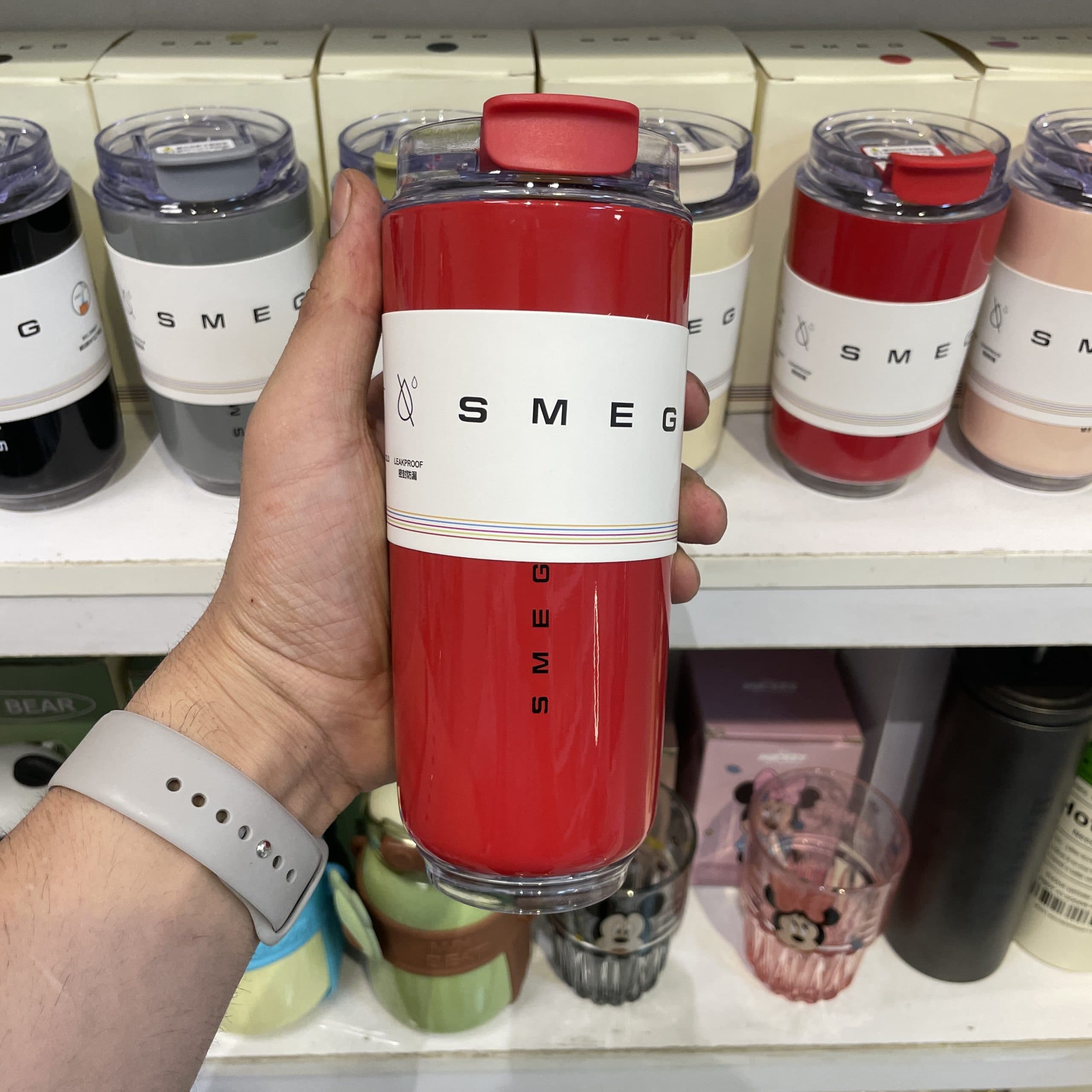 تراول ماگ اسمگ مدل Wall Mug – حجم 480 میلیلیتر قرمز (اورجینال) — تصویر ۳