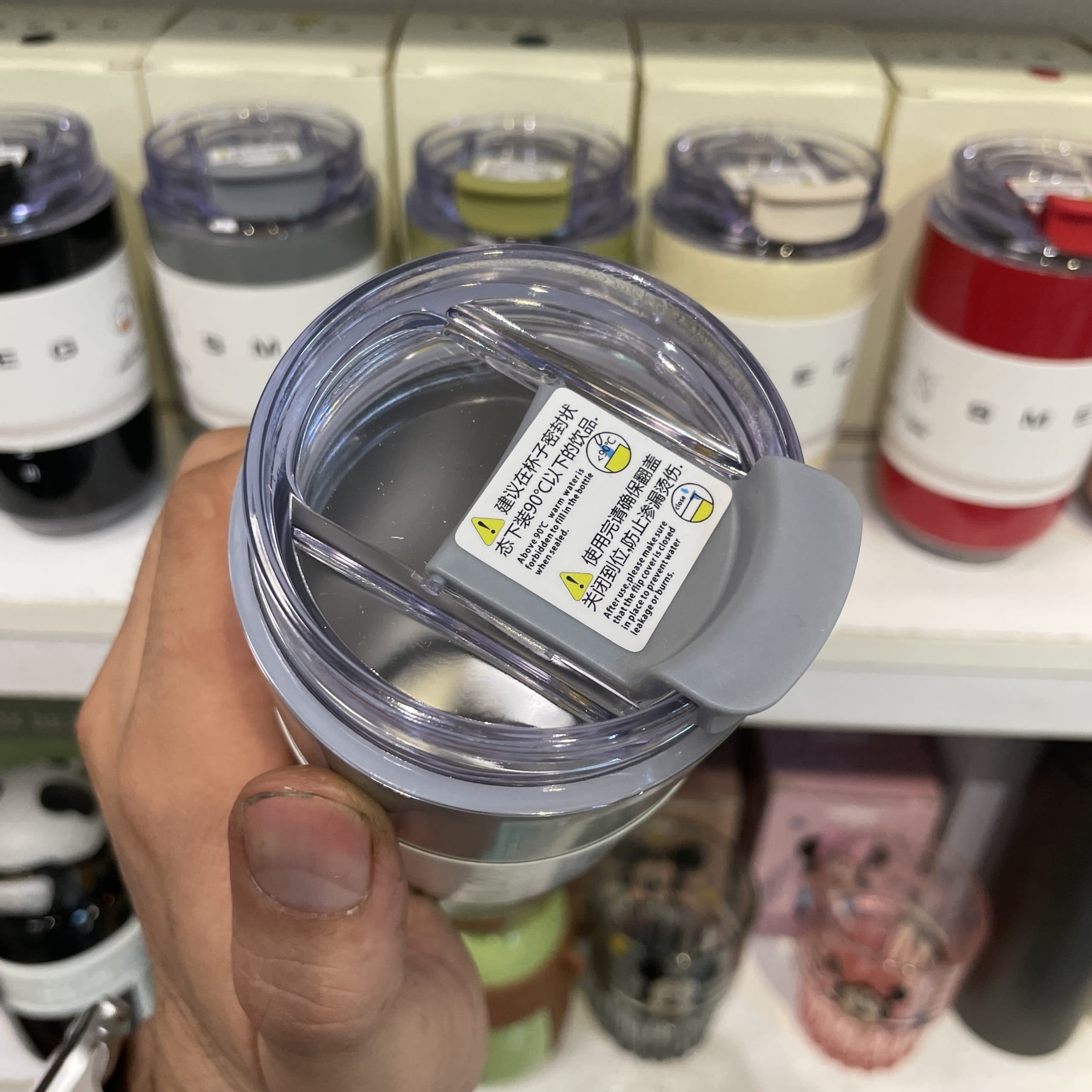 تراول ماگ اسمگ مدل Wall Mug – حجم 480 میلیلیتر طوسی (اورجینال) — تصویر ۴