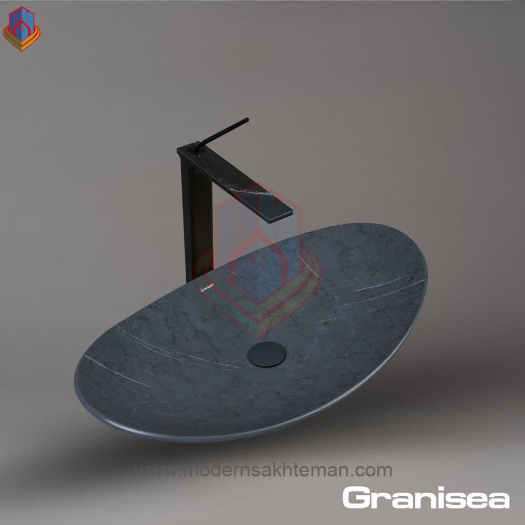 کاسه روشویی مارمونایت طوسی کد 120