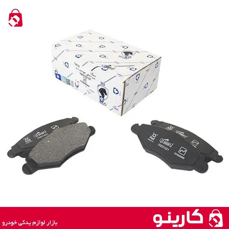 لنت ترمز جلو پژو 206 تیپ 2 موتور tu3 دیسکی بدون سیم ایساکو 1620102197 — تصویر ۲