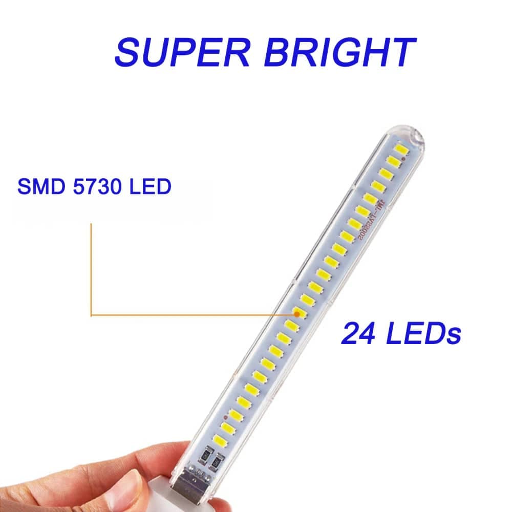 چراغ LED یو اس بی مدل 24 LED SOURCE — تصویر ۴