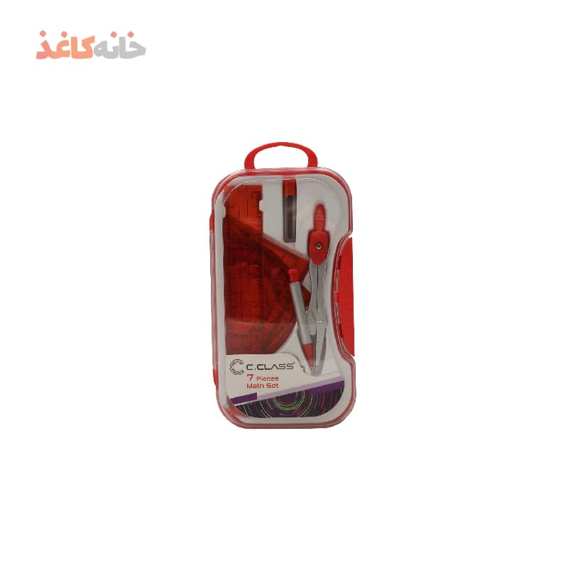 ست 7تیکه پرگار مکانیکی سیکلاس مدل قرمز