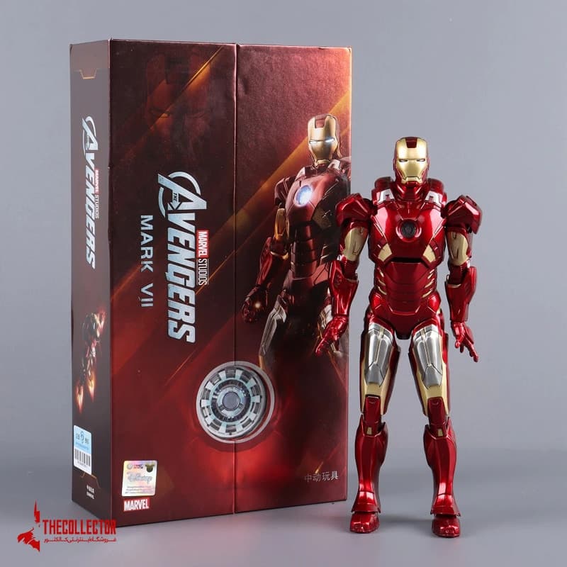 اکشن فیگور آیرون من | iron man | مارک 7 از برند Zd toys — تصویر ۶