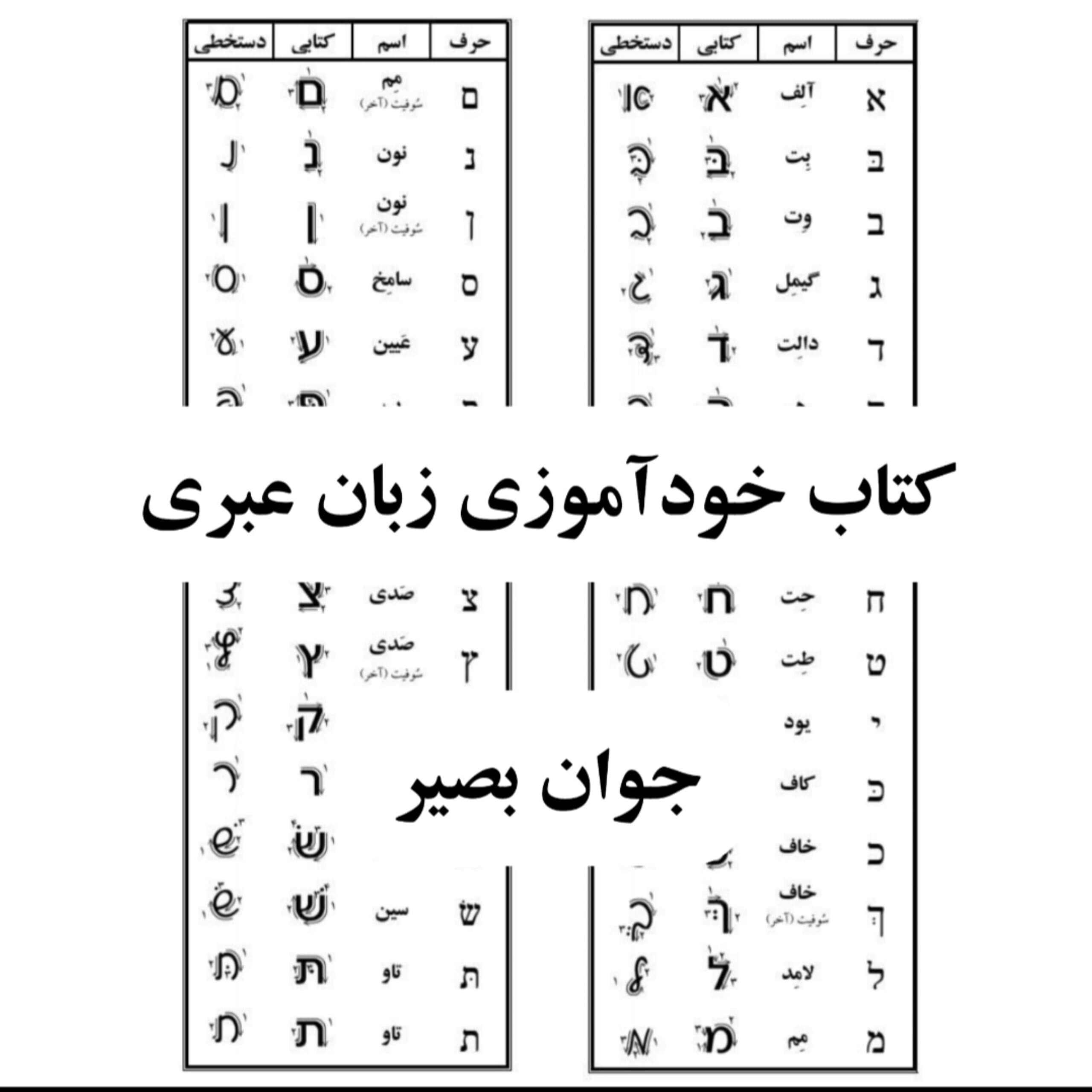 دانلود کتاب آموزش زبان عبری