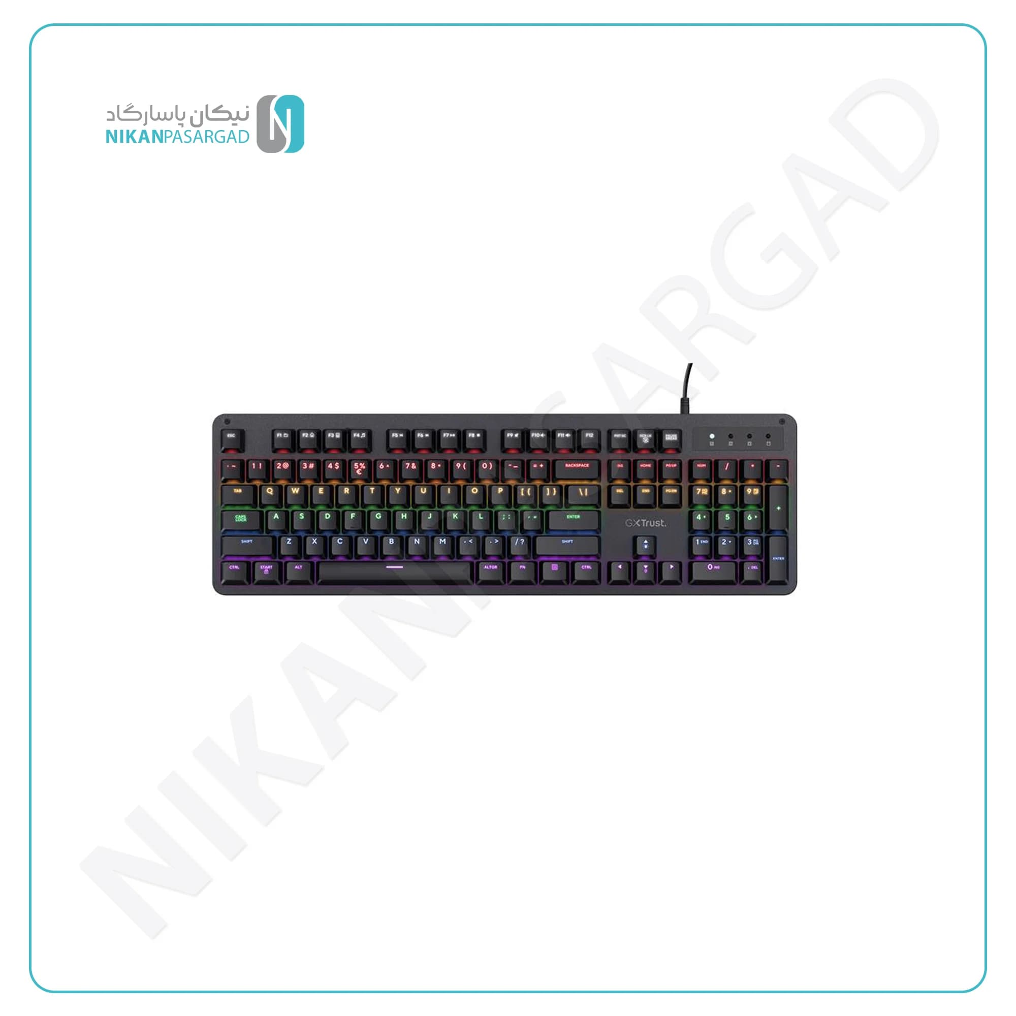 کیبورد گیمینگ تراست مدل Trust GXT 863 Mazz Mechanical