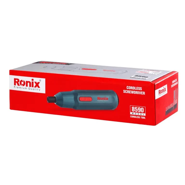 پیچگوشتی شارژی الکترونیک-3.6 ولت رونیکس کد 8590 — تصویر ۷