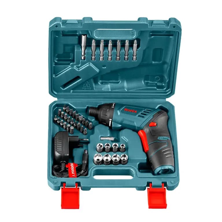 پیچ گوشتی شارژی تاشو 3.6 ولت رونیکس کد 8530 — تصویر ۵