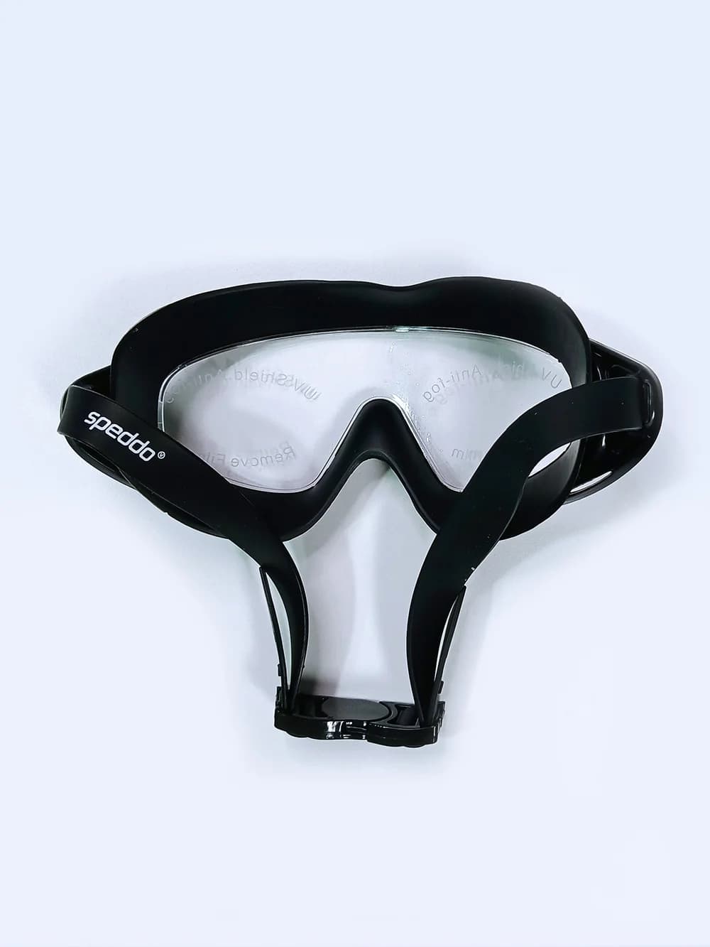 عینک شنا فریم بزرگ زنانه و مردانه مشکی رنگ سیلیکونی اسپیدو ( Speedo ) — تصویر ۶