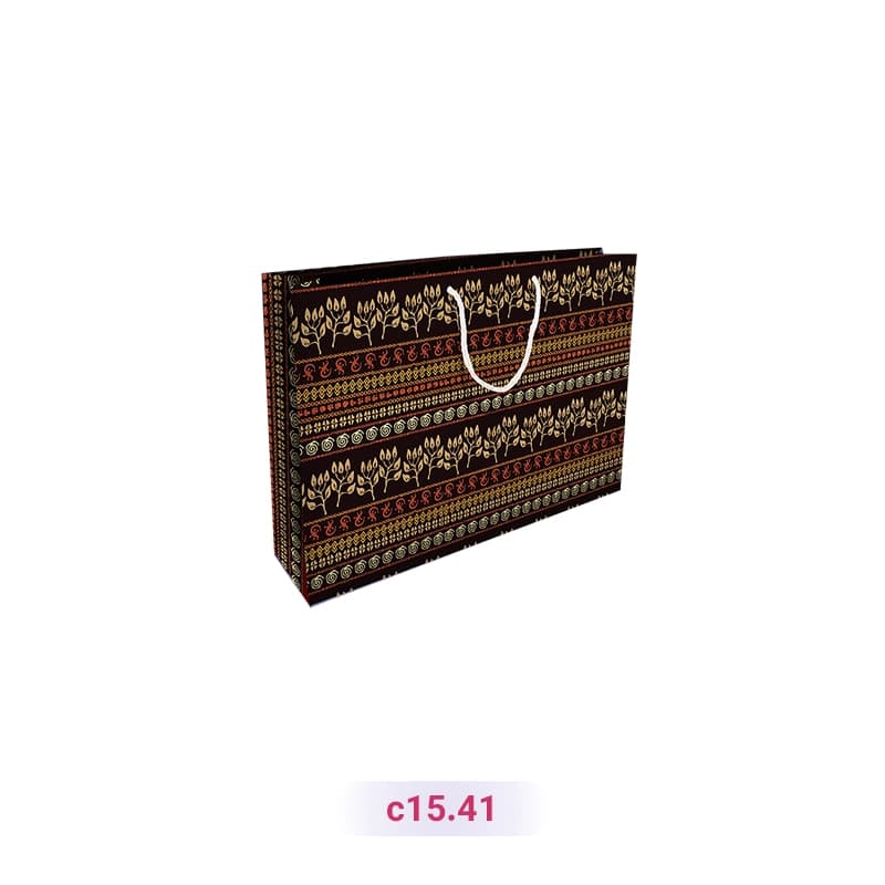 پاکت کادو با طرح کلاسیک مشکی (سری 41)