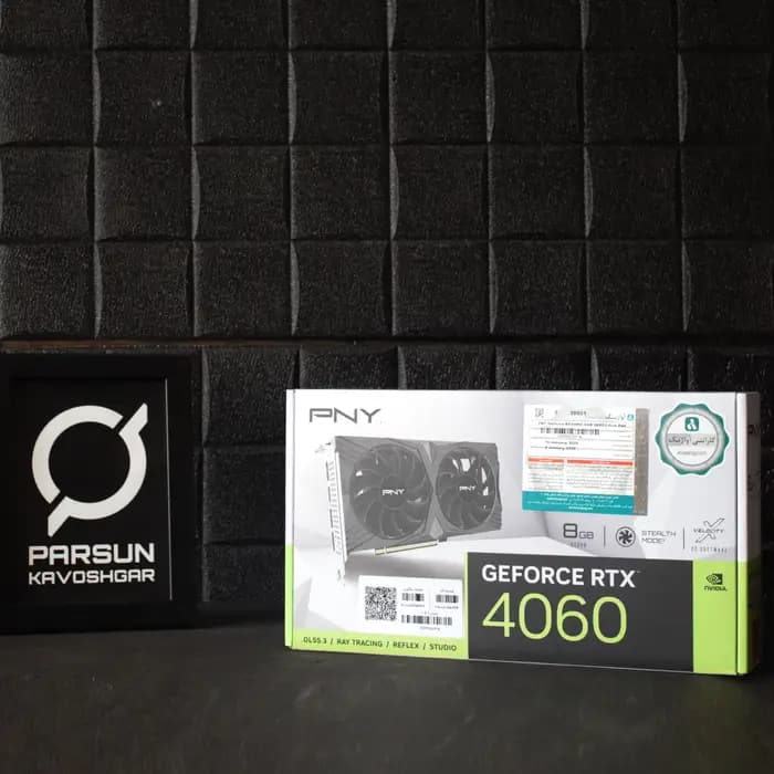 کارت گرافیک PNY GeForce RTX 4060 8GB VERTO Dual Fan — تصویر ۲
