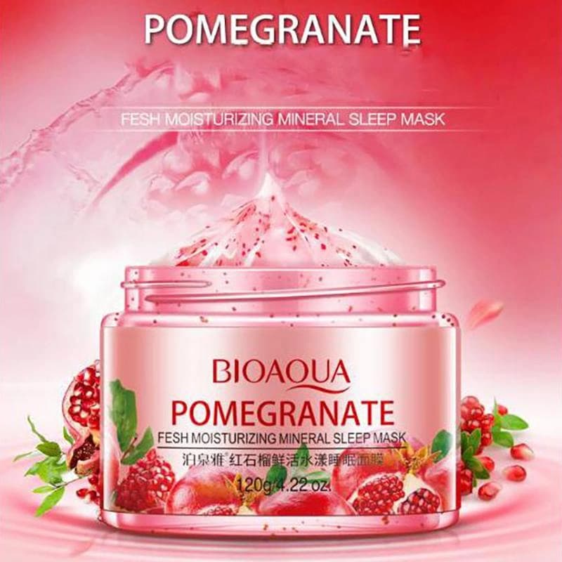 ماسک صورت شب بایو آکوا مدل pomegranate حجم 120 میلی لیتر — تصویر ۹