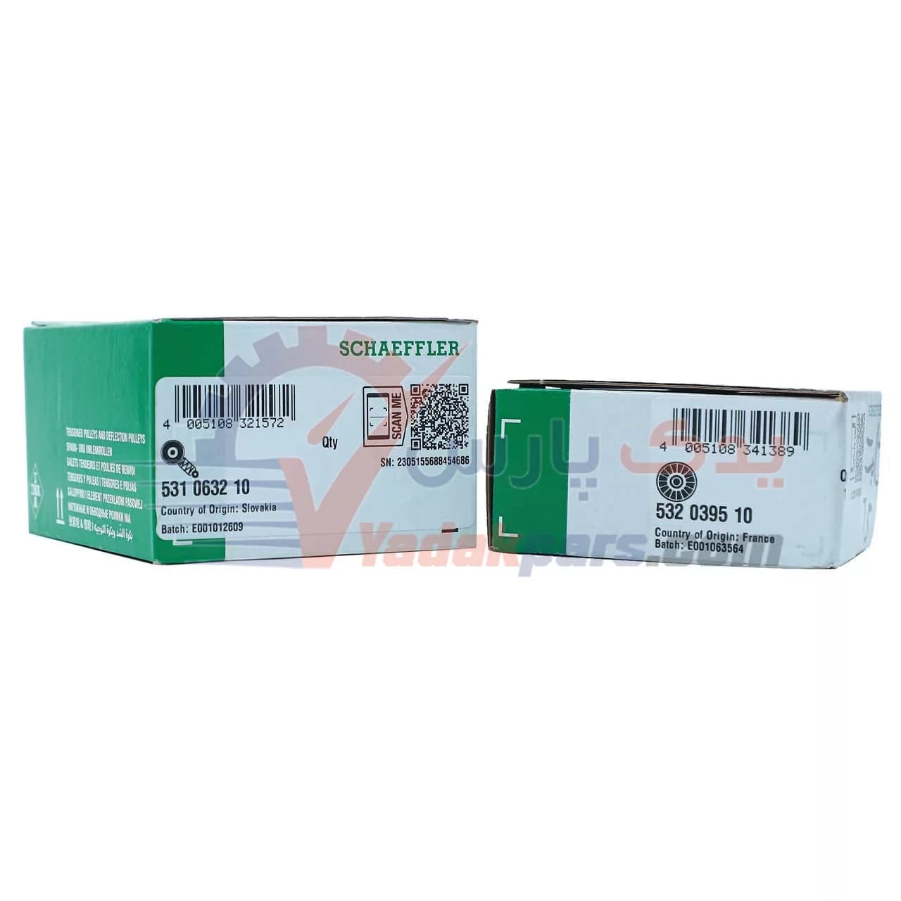 بلبرینگ تایم 206 تیپ5 ثابت و ساعتی INA اصلی (2 عدد) — تصویر ۴