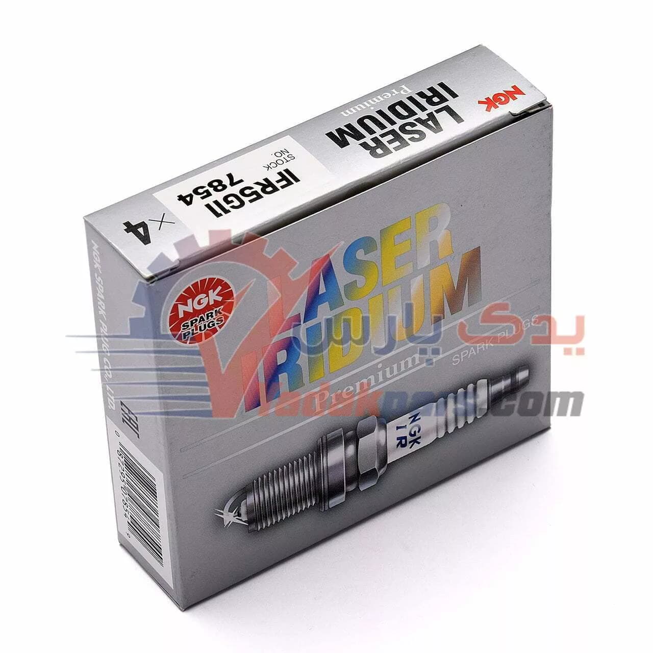 شمع ایریدیم لیزر ngk پایه کوتاه کد 7854 (بسته 4 عددی) — تصویر ۵