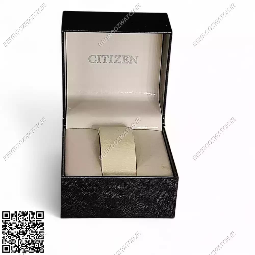 جعبه ساعت مچی سیتی زن (CITIZEN) روکش چرم — تصویر ۶