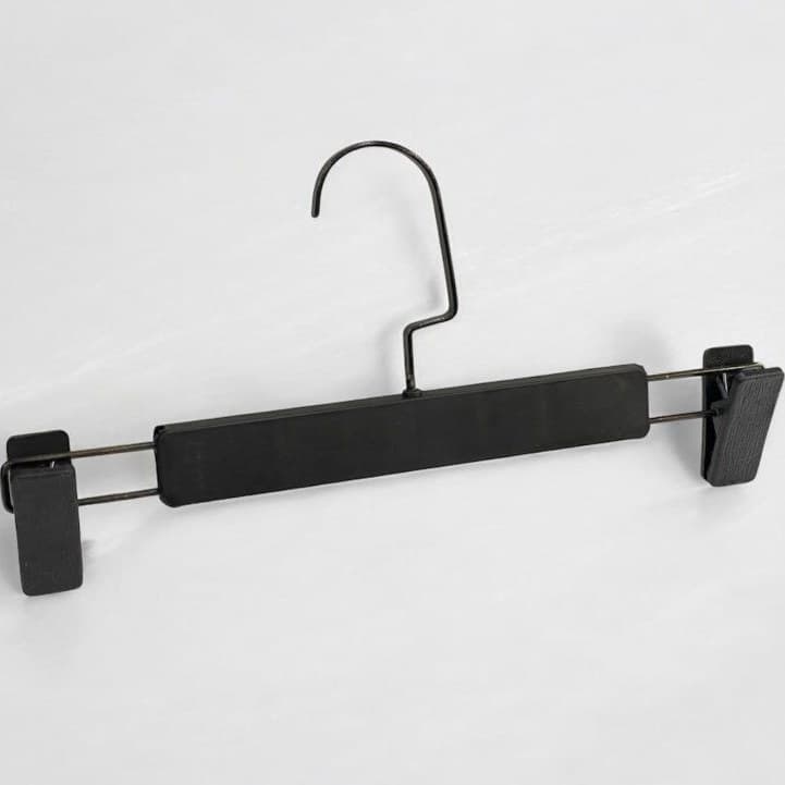 چوب لباسی دوگیره پلاستیکی مشکی