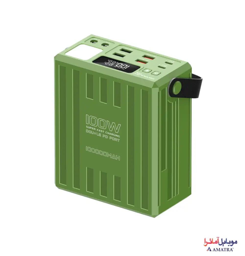 پاوربانک 100000 میلیآمپر کانفلون Konfulon A78Q با توان 100 وات