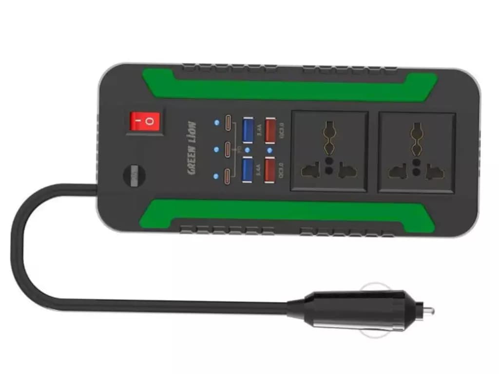 مبدل برق فندکی گرین Green Lion Spark 300 Power Inverter (اورجینال ارسال فوری) — تصویر ۳