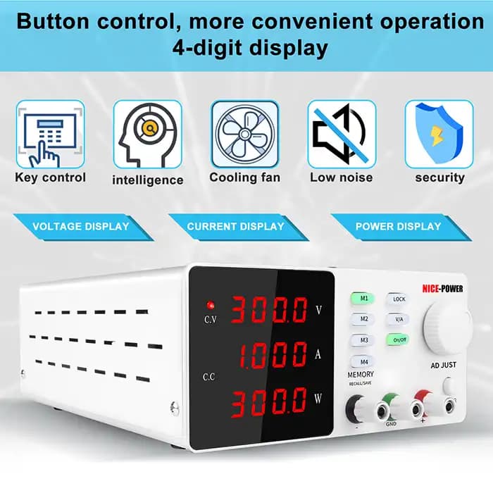 منبع تغذیه متغیر 300V 1A نایس پاور SPPS-S3001 — تصویر ۵