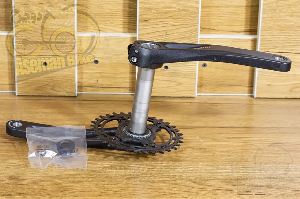 خرید طبق قامه Shimano FC-MT510-1 32T دوچرخه شیمانو تک طبق 32 دندانه 12 سرعته بازو 175 میلیمتر / Shimano CRANK FC-MT510 Single Speed 32T 175mm / دوچرخه چند منظوره شهری کوهستان اندرو تریل فری راید — تصویر ۴