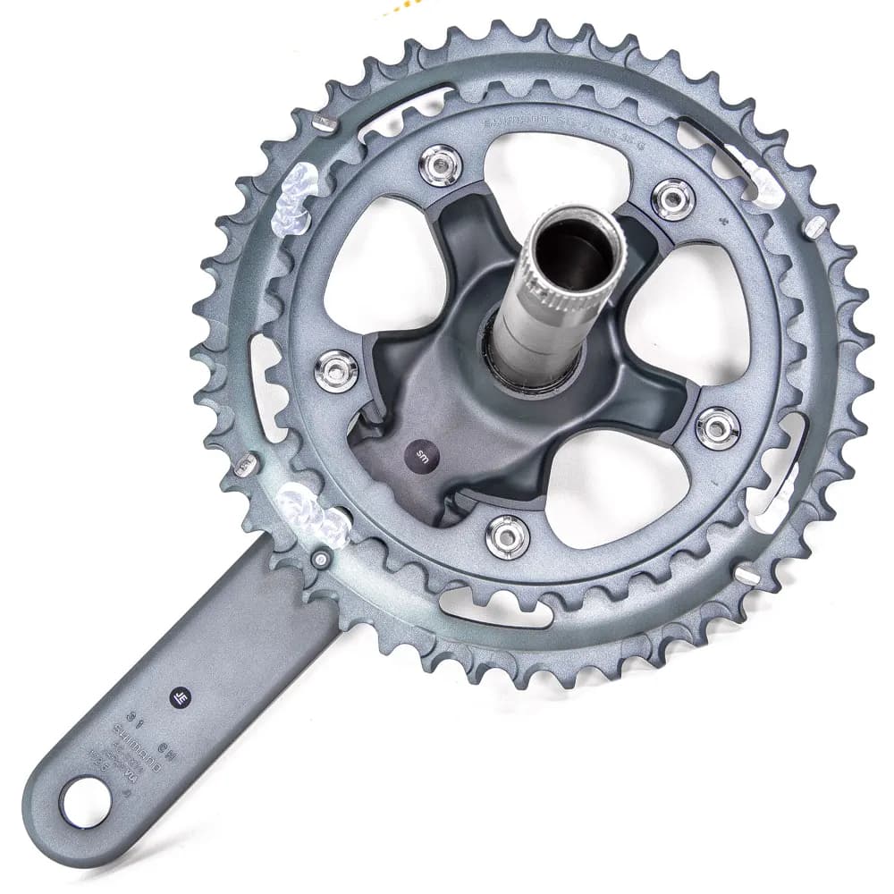 طبق قامه دوچرخه شیمانو CX70 ضریب 46×36 دندانه ساخت ژاپن Shimano FC-CX70 46x36T 10 Speed Made in Japan — تصویر ۳