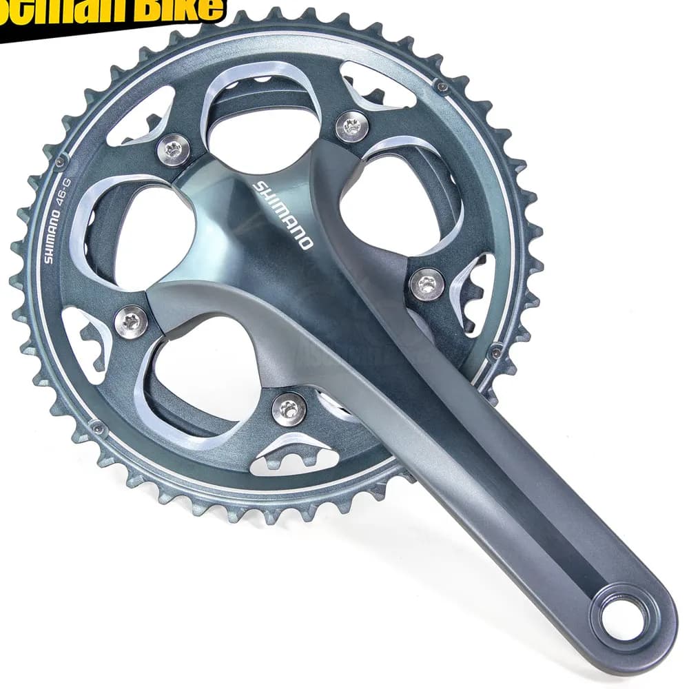 طبق قامه دوچرخه شیمانو CX70 ضریب 46×36 دندانه ساخت ژاپن Shimano FC-CX70 46x36T 10 Speed Made in Japan