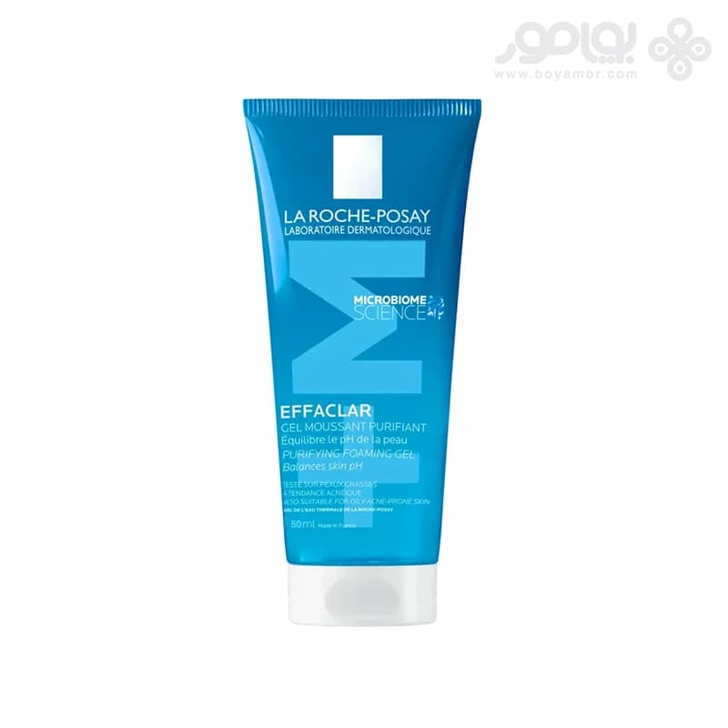 ژل شستشو لاروش پوزای مدل EFFACLAR مناسب پوست چرب حجم 50 میل