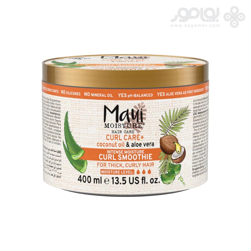 ماسک موی مائوئی مدل + CURLE CARE مناسب موی فر حجم 400 میل