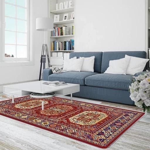 فرش ماشینی چاپی | فرشینه هازان ترک سنتی لاکی (پس کرایه) — تصویر ۳