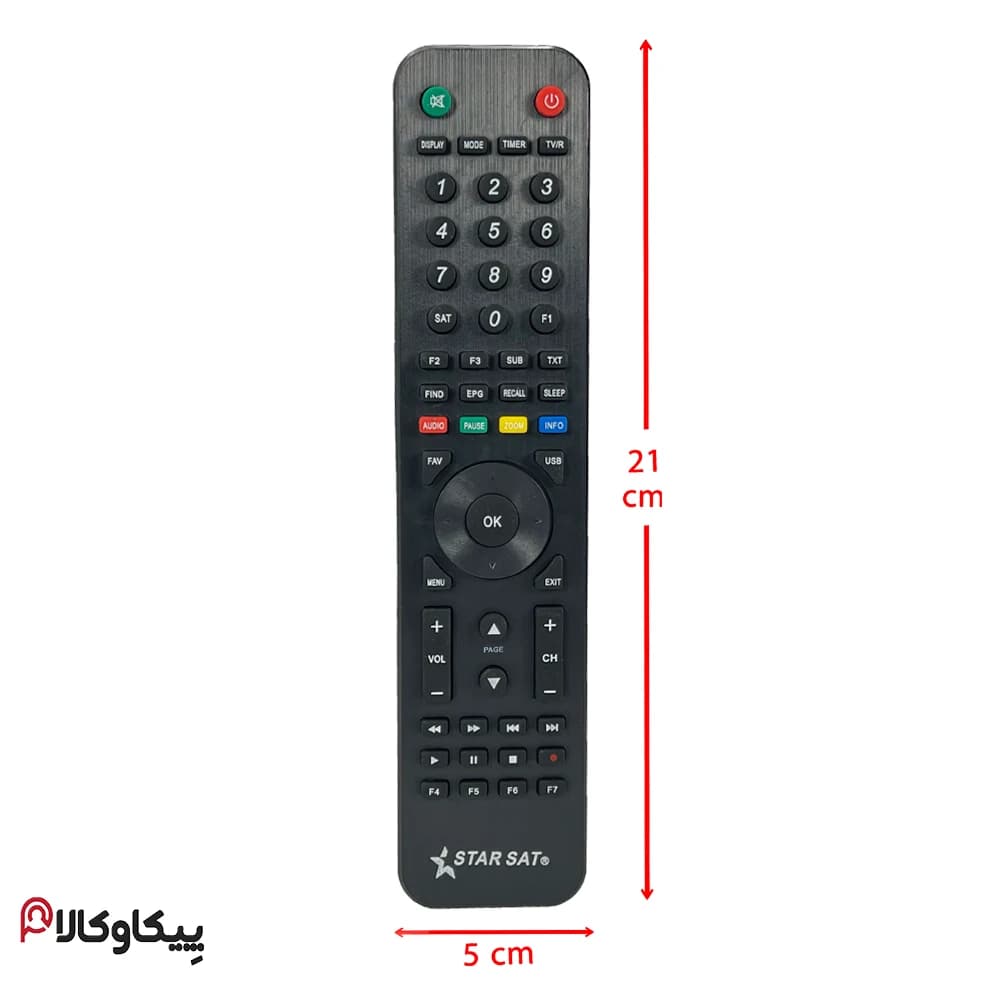 کنترل تلویزیون استارست STARSAT طرح مدیااستار — تصویر ۴