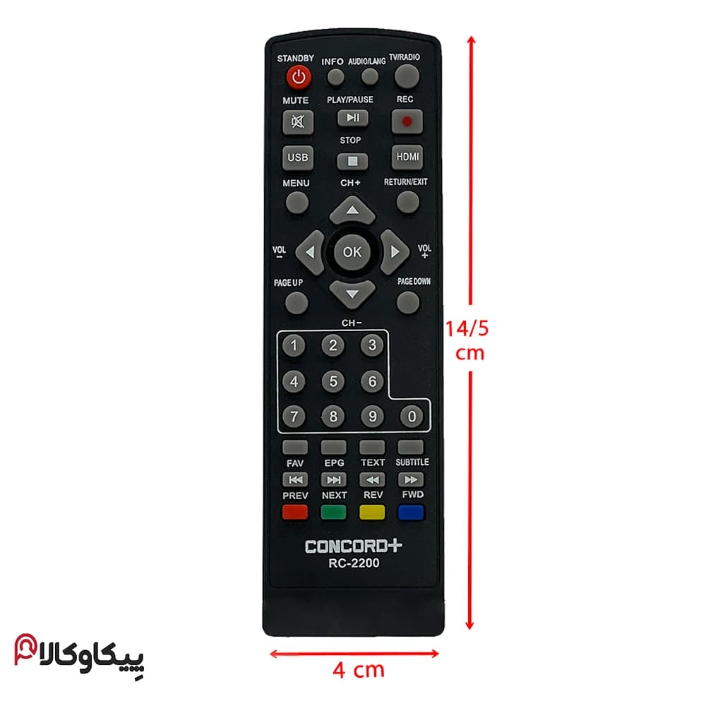 کنترل گیرنده دیجیتال کنکورد 2200 CONCORD — تصویر ۳