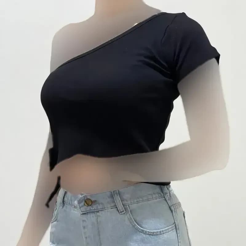 کراپ یقه رومی کبریتی زنانه کد 1410 — تصویر ۹