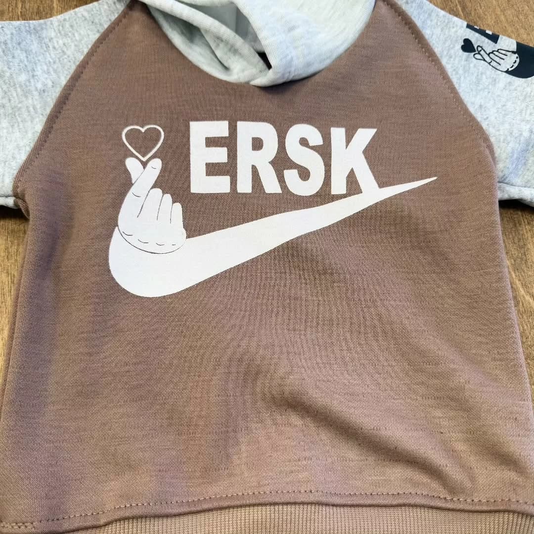 هودی شلوار توکرکی طرح نایک قلبی ERSK کد ۵۱۳۲ — تصویر ۴
