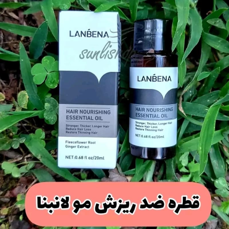 قطره رشد مو و ضدریزش مو لانبنا مناسب برای همه حاوی عصاره جین سینگ و روغن دانه انگور