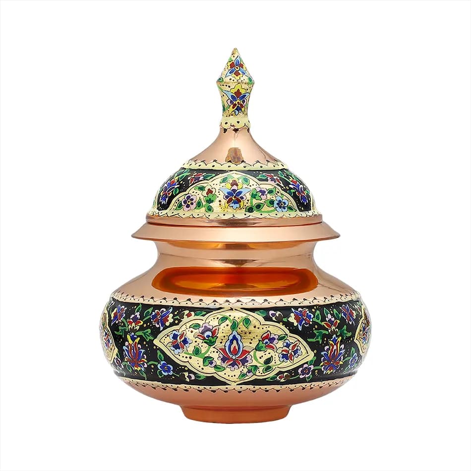 قندان دخلی 20 پرداز مشکی طلایی