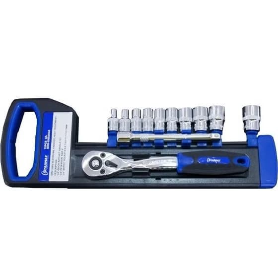 جعبه بکس استارمکس مدل SHO-19S1214S مجموعه ۱۲ عددی درایو 1/4 — تصویر ۳