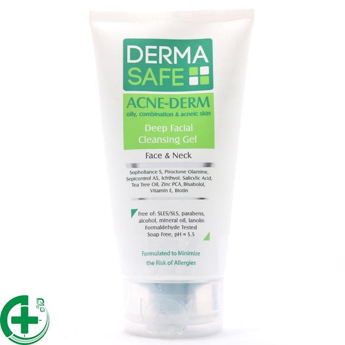 ژل شستشوی درماسیف مخصوص پوست چرب | Deep Facial Cleansing Gel For Oily And Acneic Skin