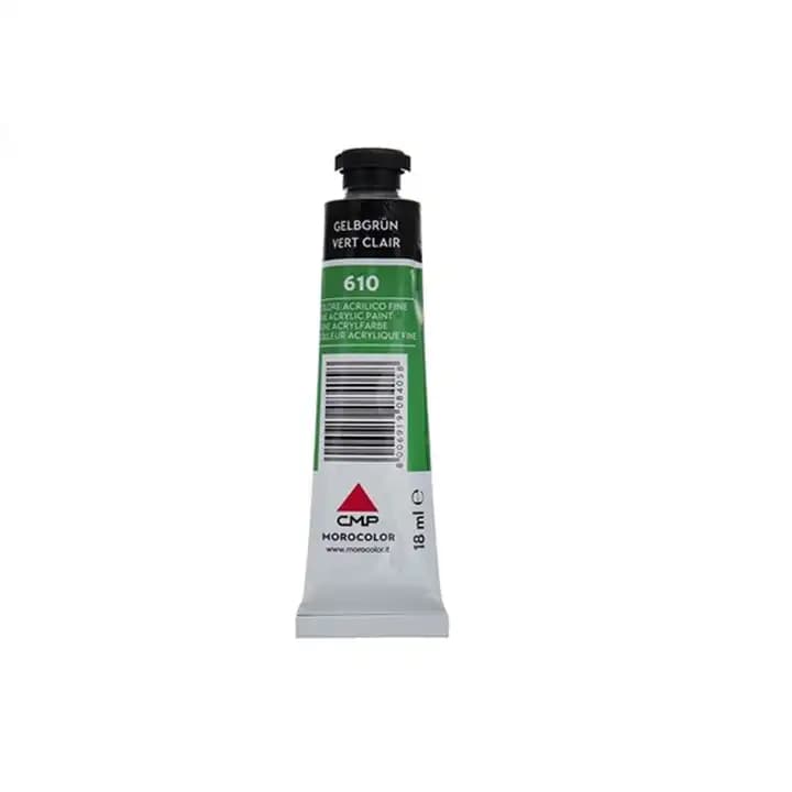 رنگ اکرولیک پریمو 18 میل مدل bright green 610 — تصویر ۲