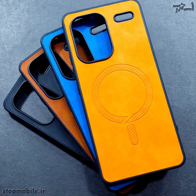 قاب چرم مخملی شیائومی Note 13 Pro Plus طرح مگ سیف | شیک و بادوام — تصویر ۳