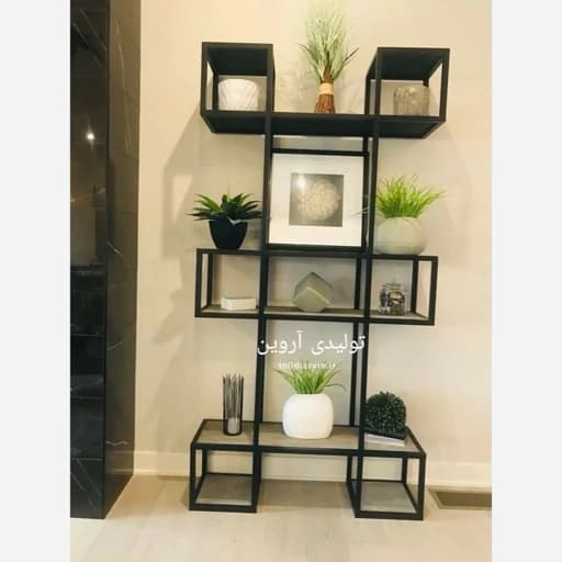 شلف ایستاده چوب فلز مدل ژاکلین با ارسال از کرج مبلمان فرنا مدل 1121025